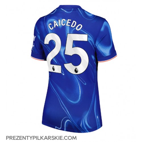 Stroje piłkarskie Chelsea Moises Caicedo #25 Koszulka Podstawowej dla damskie 2024-25 Krótki Rękaw